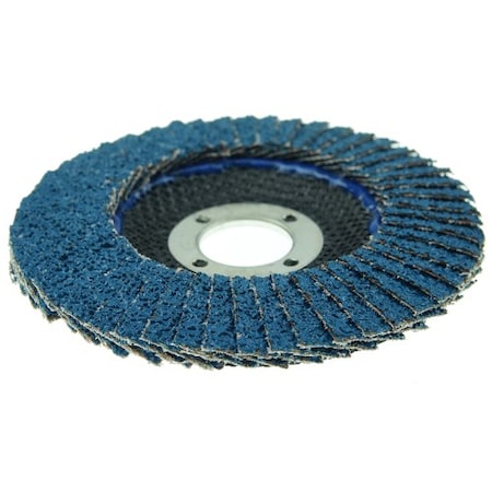 Weiler 4-1/2" Tiger Disc Abrasive Flap Disc, Conical (TY29), 24Z, 7/8" 50601